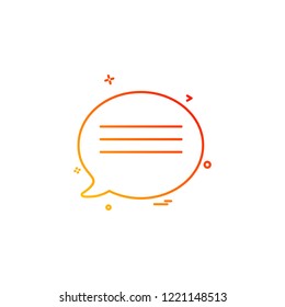 Message icon design vector 
