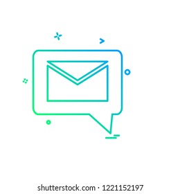 Message icon design vector 