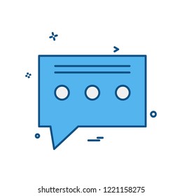 Message icon design vector