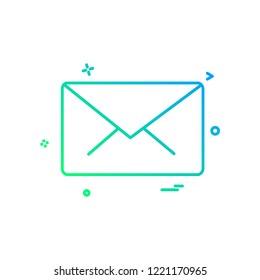 Message icon design vector