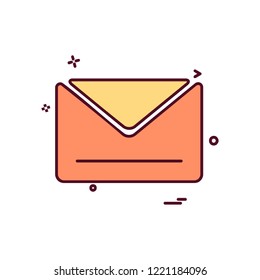 Message icon design vector
