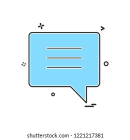 Message icon design vector