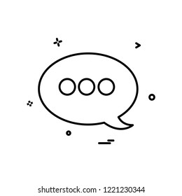 Message icon design vector