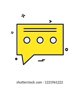 Message icon design vector