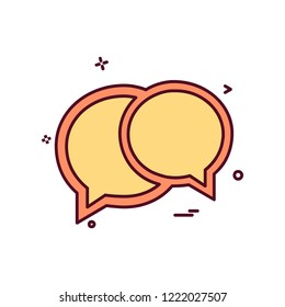 Message icon design vector