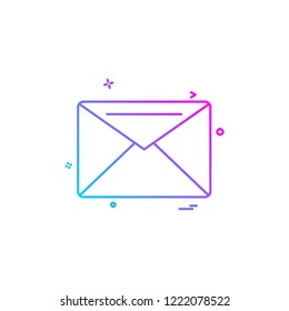 Message icon design vector 