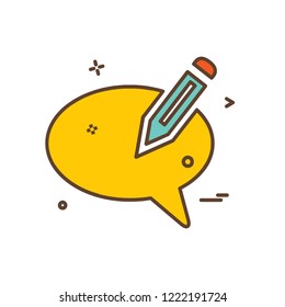 Message icon design vector