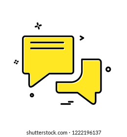 Message icon design vector