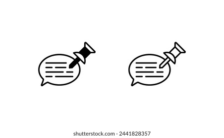 Nachricht-Icon-Design mit weißem Hintergrund Stock-Illustration