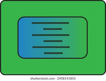 message icon in different shapes and colors