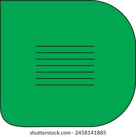 message icon in different shapes and colors