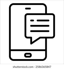 Message Icon Element For Design