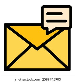 Message Icon Element For Design