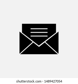 Message Icon. Email or News Illustrations - Vector, Sign and Symbol for Design, Presentation, Website or Apps Elements. 