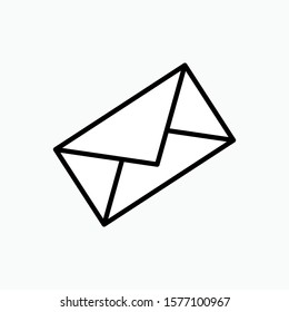Message Icon. Email or News Illustrations - Vector, Sign and Symbol in Line Art Style for Design, Presentation, Website or Apps Elements.