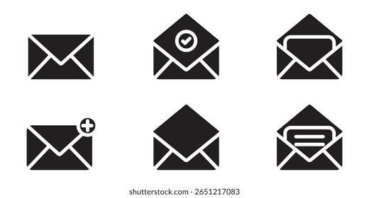Ícone de Mensagem. Ilustrações de e-mail ou notícias . Ícone de email definido. ícone de email vetor. Ícone de email . 