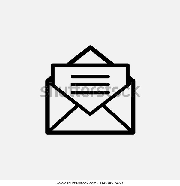 Message Icon Email News Illustrations Vector Stock Vector Royalty Free 1488499463