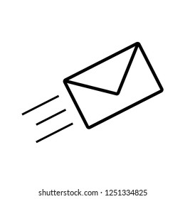 Message Icon. Envelope Illustration. Applied as Trendy Symbol for Design Elements, Websites, Presentation and Application - Vector. 