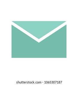 message icon, envelope illustration - vector mail icon, send letter isolated