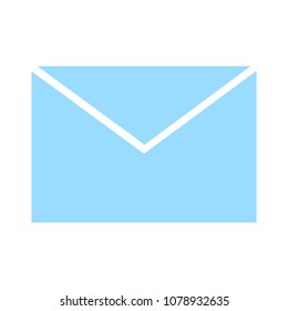 message icon, envelope illustration - vector mail icon, send letter isolated