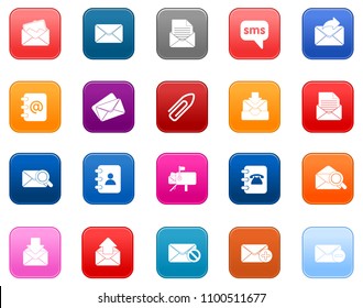 message icon, envelope illustration - vector mail icon, send letter isolated
