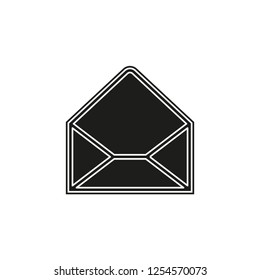 message icon, envelope illustration - vector mail icon, send letter isolated