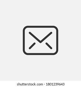 Icono de mensaje. Símbolo de sobres moderno, simple, vector, icono para el diseño de sitios web, aplicación móvil, ui. Ilustración vectorial