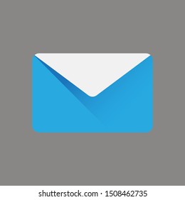 message icon in flat style isolated. Vector Symbol illustration.