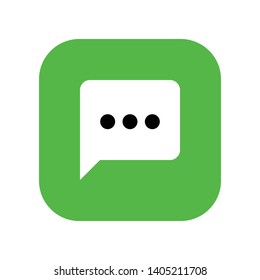 Message Icon in Geometric Shape