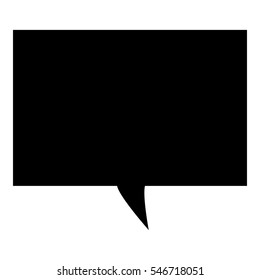 Message icon - Glyph - Black filled