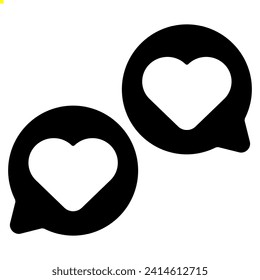 message icon with glyph style and pixel perfect base. Suitable for website design, logo, app and UI. Based on the size of the icon in general, so it can be reduced.