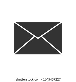 message icon glyph style vector eps 10