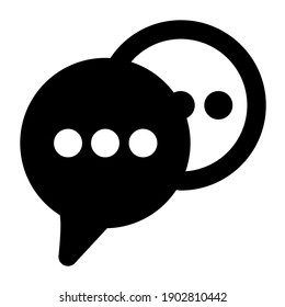 Message icon glyph style, you can use for commercial