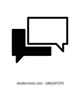 Icono de mensaje para proyectos de diseño gráfico
