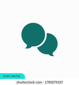 plantilla de logotipo de ilustración de icono de mensaje