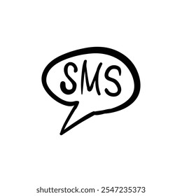 Message Icon Illustration Representing Communication and Connection