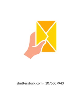 Message icon illustration,mail vector sign symbol