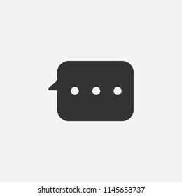 Message icon illustration,vector chat sign symbol