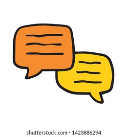 Message icon isolated minimal single flat linear icon for application and info-graphic. Commercial line vector icon for websites and mobile minimalistic flat design. 
