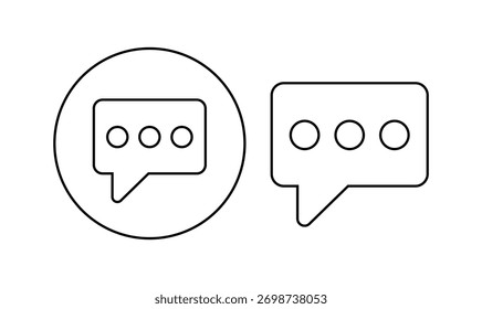 Icono del mensaje aislado en fondo transparente. Ilustración vectorial.