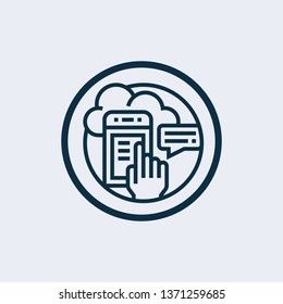 Message icon isolated on white background. Message icon trendy and modern symbol for graphic and web design. 