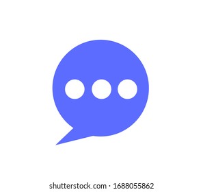 message icon isolated on white background, chat bubble