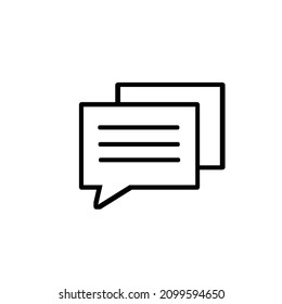Icono de mensaje aislado en fondo blanco