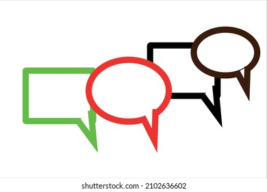 Message icon isolated on white background. Popular as a message icon.Vector Illustration