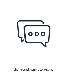 Nachrichtensymbol einzeln auf weißem Hintergrund. Nachrichten, Kommunikation, Chatsymbole für Web- und mobile Apps.