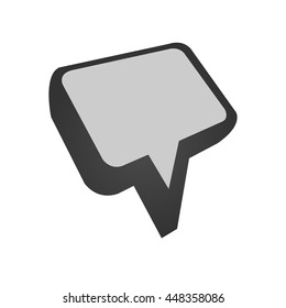 Message icon isolated on a white background. Vector illustration.