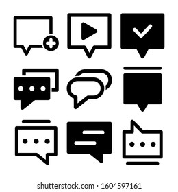message icon isolated sign symbol vector illustration - Collection of high quality black style vector icons
