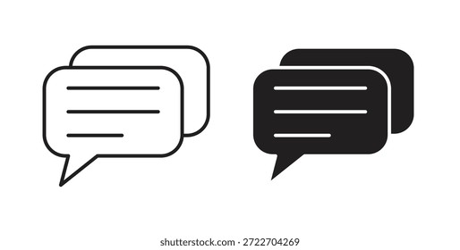 Ícone de mensagem vetor isolado Ilustração. Pictograma vetorial para web e app