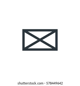 Message icon. Letter vector