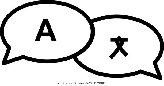 message icon line icon vector design template ilustration with editable stroke